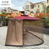 Guarda-sol com Guarda-chuva e Rede Mosquiteira, Guarda-sol Romano Fácil de Instalar, Toldo com Rede Mosquiteira, Toldo para Guarda-sol de Pátio (Mosquiteiro) Fábrica