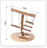 Parque de Juegos para Pájaros Parrot Pepperwood con Escalera, Columpio, Plataforma para Pájaros, Parque de Entrenamiento para Periquitos, Parque de Juegos para Periquitos