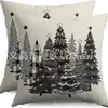 Serie de decoraciones navideñas para árboles de Navidad de Amazon transfronteriza: almohadas, cojines para el hogar, sofá, dormitorio y sillas