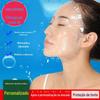 Máscara de plástico descartável, papel transparente, faça você mesmo, máscara de careta, pasta 100, envoltório plástico, máscara, salão de beleza, especial