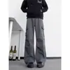 Processamento Personalizado e Fabricação de Amostras de Jeans Masculino com Vibe High Street Americana, Pregueado, de Perna Reta e Flare