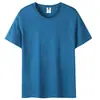 21 peças de camisetas de algodão penteado de 200 gramas, manga curta, unissex, cor sólida, peso pesado, gola redonda, camisetas básicas