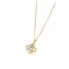 Collar de lujo con trébol de circonitas, estilo popular de TikTok, con luz de nicho, cadena de clavícula de alta calidad con diamantes simples para mujer.