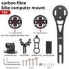 Soporte para Computadora de Fibra de Carbono para Bicicleta Aleación de Aluminio Soporte Integrado para Medidor de Computadora Bicicleta de Montaña Garmin Bicicleta de Carretera Soporte para Computadora