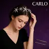 Nuevo Versátil Tocado Suave de Cadena con Cadena de Garra Soldada, Tocado Plateado con Circonita Microincrustada, Material para Accesorio de Peinado de Novia