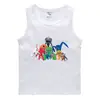Colete de verão 2023 para crianças estilo coreano algodão casual base camisa suor absorvente açúcar guo frutas esportes meninos sem mangas undershirt
