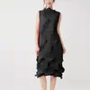 Vestido plisado irregular hecho a mano para mujer, Ropa de mujer de alta gama y elegante, Diseño Miyake, Falda de lujo accesible de alta gama