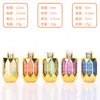 Botellas de Vidrio para Aceites Esenciales al por Mayor, Botellas de Spray para Perfume, Botellas con Rodillo, Botellas Dispensadoras Cosméticas Electroplateadas, Botellas Estampadas en Oro