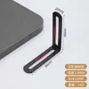 Soporte de ángulo de acero inoxidable con agujeros largos ajustables, fijador de ángulo recto de 90 grados móvil de doble cabeza, pieza de ángulo de hierro en forma de L