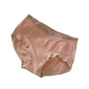 Pantalones Hidratantes de Seda de Celebridad Calzones para Niña Completamente Sin Costuras Cintura Media Entrepierna de Algodón Calzones Cómodos Transpirables