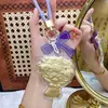 Pingente de Celular Buquê de Ouro Chaveiro de Ouro Puro 999 Desenho Animado Criativo Pingente de Bolsa Presente Promocional Atacado