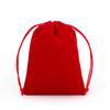 Calças de veludo coloridas com bolso e aba e cordão, atacado, logotipo impresso personalizado, embalagem para presente, joias, armazenamento com cordão, pequena bolsa de pano