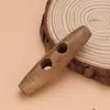 Fivela de Oliva de Madeira com Furo Único e Duplo Botões de Acessórios para Casaco Jaqueta Corta-vento para Homens e Mulheres Fivela Versátil de Chifre Natural Fivela de Madeira