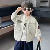 Chaqueta de Primavera y Otoño para Niños 2026 Nuevo Estilo Versión Coreana para Niños Chaqueta Guapa Camisa Ropa de Otoño para Bebé Niño Top de Moda Tendencia