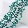 Cuentas Sueltas de Cristal Accesorios para Joyería DIY Cuentas de Vidrio Tallado Forma de Gota de Agua Accesorios para Ropa Color Plateado Agujero Horizontal 5*8mm Gota de Agua
