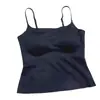 Top Transparente para Transmisión en Vivo con Almohadillas de Sujetador Incorporadas para Mujer, Camisola Anti-Exposición, Sujetador Exterior, Diseño de Espalda Adelgazante y Hermoso, Capa Base