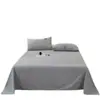 Lençol de Cama de Algodão Puro Classe A Espesso, Peça Única, 100% Algodão, Lençol de Cama de Solteiro para Dormitório de Verão, Conjunto de Três Peças com Fronha, Adequado para Todas as Estações