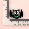Capa de Celular Fantasma Abóbora Caveira Morcego Halloween Acessórios de Resina Acessórios de Cola Cremosa Charms para Tamanco Sapato DIY