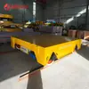 Fábrica Transporta Vehículo Eléctrico de Plataforma Plana Pesada de 70 Toneladas con Dispositivo de Accionamiento por Tornillo Manual para Movimiento sobre Rieles