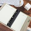 Em estoque A4B5A5A6A7 ouro e prata folha solta notebook bookmark escala régua macia transparente PP fosco placa divisória