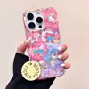 Linda Estrella Corazón Sanrio Adecuada para Funda de Teléfono Móvil Apple 16Promax Iphone15 Japonés y Coreano 14 Todo Incluido 13