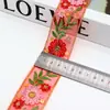 Encaje de Organza Bordado con Lentejuelas de 4 cm de Ancho Estilo Étnico Accesorios de Decoración para Ropa Hecha a Mano DIY Cuello Hanfu Falda