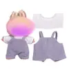 Adecuado para Ropa de Muñeca Labubu, Peluche Vinilo Sentado Fiesta Primera, Segunda y Tercera Generación Traje de Falda de Repuesto