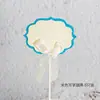 Amor estrella de cinco puntas copo de nieve Bandera para pastel de piruleta tarjeta de fiesta de cumpleaños bandera de decoración de mesa de postres