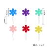 Rosca de agulha de flor de ameixa de plástico para os idosos agulha threader artefato manual DIY acessórios cor pequena flor agulha threader