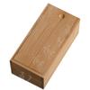 Caja de Almacenamiento Rectangular Antigua de Madera Maciza Escritorio Retro Caja de Madera Pequeña de Madera Maciza Empaque de Regalo Personalizado Caja de Té