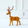 Adornos de Ciervo Navideño Decoraciones Navideñas Ciervo Sika Simulado Accesorios de Decoración Navideña Adornos de Muñeco de Reno Navideño