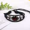 Pulseira de Couro de Vaca Luminosa 12 Constelações para Homens e Mulheres, Estilo Coreano Personalizado Retrô, Joia para Casal Estudante