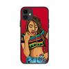 Adecuado para iPhone 15 Pro Estuche para Teléfono Móvil para Chicas Transfronterizas Estuche de Chica Negra Melanin Poppin