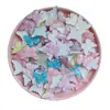 Claro punto de onda mariposa accesorios diy tocado horquilla material hecho a mano accesorios para zapatos con agujeros para funda de teléfono móvil accesorios al por mayor