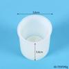 Molde de resina de gota de cristal DIY, molde de silicona de espejo para portavelas de gota de resina, grande, mediano, pequeño, bandeja para velas de aromaterapia, molde de silicona de espejo