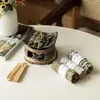 Estufa Rústica de Cerámica Estilo Japonés para Tostado de Té, Potenciador de Aroma de Té de Cerámica, Tostador de Té Calentado con Velas, Estufa para Calentar y Hornear Té, Quemador de Incienso