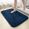 Alfombra de Piso Gruesa de Felpa Alfombra Simple para Baño Absorbente Felpudo Cuadrado Alfombra Antideslizante para Baño para Comercio Exterior