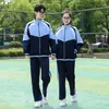 Traje de Verão, Uniforme de Turma do Ensino Fundamental II, Camisa Polo Solta de Manga Curta Estilo College, Conjunto de Três Peças de Uniforme de Formatura para Alunos do Ensino Médio e Fundamental
