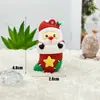 Llavero Navideño Dorado Papá Noel Árbol de Navidad Muñeco de Nieve Muñeco de Goma Pegajosa Accesorios Regalo de Navidad Venta al por Mayor