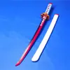 Cuchillo de Madera Corto de Bambú Versión Infantil de Tanjiro Demon Slayer: Kimetsu No Yaiba Pilar de la Llama Kyojuro Rengoku Mi Esposa Cuchillo de Madera Sin Filo