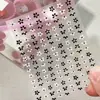 Patrón Hormiga Relieve 3D Flor Pequeña de Cinco Pétalos Pegatinas para Uñas Populares Frescas y Coloridas Calcomanías de Flores para Uñas Yt8366