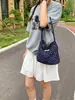 Bolsa pequeña de lona floral para mujer, bolsa de hombro o axila de gran capacidad, versátil, simple, bolsa de mano casual para estudiantes.