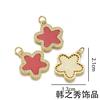 Collar de Estrella Arcoíris Colgante Turquesa Lindo Chapado en Oro Microincrustado Circonita Accesorios para Manualidades Joyería al por Mayor