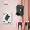 Set de Cabezal de Carga 5V2A Enchufe Cargador U+C Adecuado para Europeo, Americano y Británico Apple Huawei Teléfono Móvil Carga Rápida Cabezal de Carga