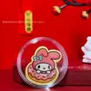 Popular Pegatina para Teléfono de Oro Puro 999 Sanrio Hello Kitty, Kuromi Lámina de Oro Linda Pegatina de Dibujos Animados Regalo