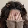 Pinza de Garra Pequeña con Flequillo Lateral Estampado de Leopardo y Pasador de Moño para Niñas 2026 Nuevo Estilo Accesorio de Cabello de Princesa de Gama Alta Otoño e Invierno