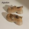 Mules de Salto Grosso Augusden para Mulheres 2026 Novo Estilo Outono e Inverno com Velcro, Sapatos Casuais Confortáveis para o Trabalho