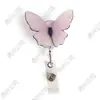 Novo Distintivo de Enfermeira Moderno e de Alta Qualidade Borboleta Simulada Fivela de Puxar Fácil Clipe para Crachá de Permissão de Trabalho Pingente de Identificação
