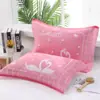 Toalla de Almohada Grande Algodón Par Tres Capas Gasa Adulto Cabeza de Almohada Pañuelo de Cabeza Remate Absorbente de Sudor Parejas Estilo Europeo Toalla de Almohada