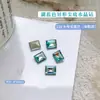 Piedras de Strass de Cristal Azul Hielo con Punta Trasera para Uñas, Accesorios de Diamante Grande con Forma de Mariposa Azul Lago con Baño de Rayo Ultra-Rápido